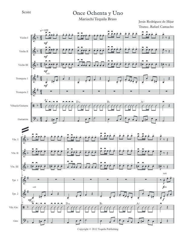 La imagen puede contener una previsualizacion de una partitura